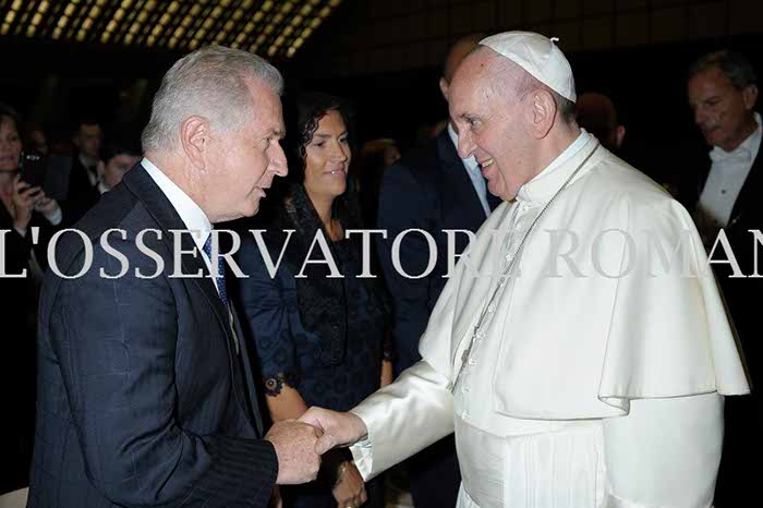 Audience Privée avec Papa Francesco